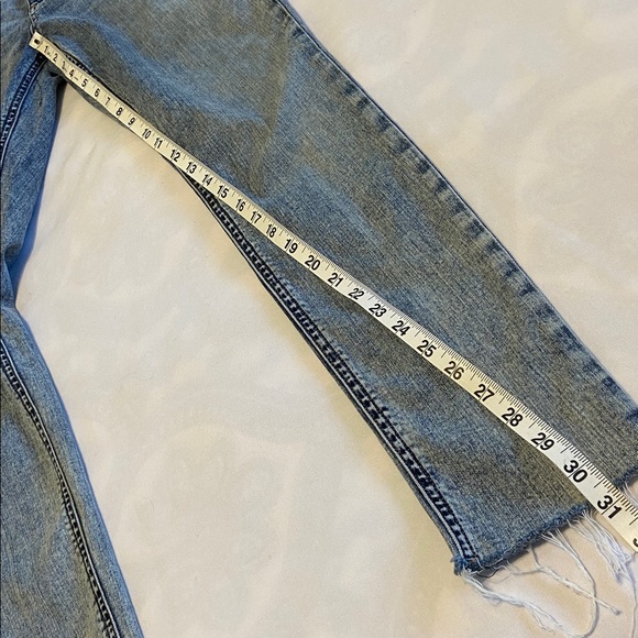 rag & bone Cate mid rise skinny fray hem Zip fly acid wash color Size 29 x 31” - Picture 12 of 14